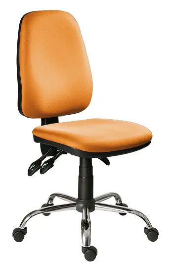 333 ASYN/CR židle kancelářská, látka DO DORA D 09 - látka oranžová